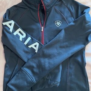 Ariat quarter zip. Great condition. Navy blue and red